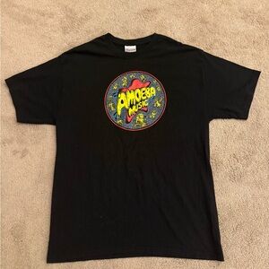 Vintage 00s Y2K Amoeba Music Hollywood Record Store Black Shirt Large